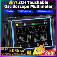 G2XR FNIRSI 2C53P 3 in 1 Digital Handled Oscilloscope Multimeter Signal Generator Touch Screen 2 Cha