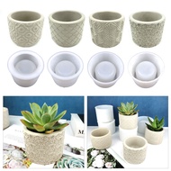 Aod Flower Pot Silicone Mold Diy Succulents Concrete Flower Pot Plaster Cement Mold