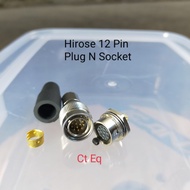 HIROSE 12 pin plug n socket connector M12 Mobile Socket HR10A-10P-12P