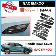GAC EMKOO Carbon Fiber and Chrome Pattern Car Door Handle Bowl Cover Car Accessories For GAC EMKOO V