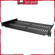 XI 1U Server Rack Shelf Vented Tray for 19 Cabinet Carbon Steel Rack 10 Deep Universal 1U Rack Shelf