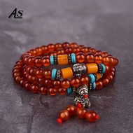 store Asingeloo 108 Beads Prayer Mala Tibetan Red Agat Healing Bracelets Men or Women s Yoga Meditat