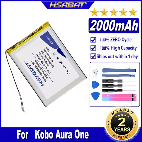 HSABAT SP 178098 2000mAh Battery for Kobo Forma E-ink E-book Reader Batteries