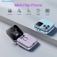 HUMBERTO Mini Flip Mobile Phone, I16Pro 2SIM Card Flip Foldable Phone, Foldable Phone Voice FM Radio