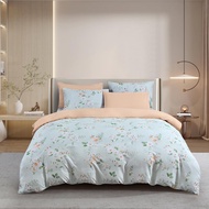 (Online Exclusive) Epinova Cozycool Printed 1200TC Bedsheet | Fitted Sheet Set | Bedset