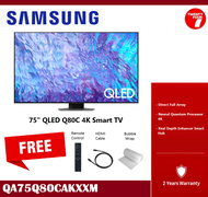[ Delivered by Seller ] SAMSUNG 75" inch Q80C QLED 4K Smart TV (2023) QA75Q80CAKXXM QA75Q80CAK