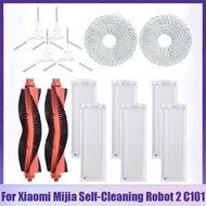 For Xiaomi Mijia Self-Cleaning Robot 2 C101 Robot Vacuum Cleaner Roller Brush Hepa Filter Mop Cloth Side Brush Accessories