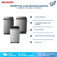 SHARP 9.5KG/15KG/20KG Top Load Fully Auto Washing Machine | SS Drum | LED Digit | Wind Dry | Auto Soak | Child Lock