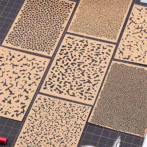 DIY Model Aging Camouflage Leakage Spray Stencil Template Tool for Gundam Model 1/72 1/48 1/32 1/35 