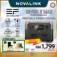 ECOFLOW River 2 Max Generator Portable Power Station Portable | 500W (Surge 1000W) | Solar Powerbank
