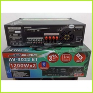 ❆ ◨ ۩ Amplifier AV-3022BT 1200 x 2Watts BT/USB/SD/FM DB Audio Professional Digital Karaoke Amplifie