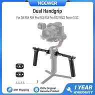 NEEWER GA006 Bộ tay cầm kép cho DJI RS4 RS4 Pro RS3 RS3 Pro RS2 RSC2 Ronin S SC Gimbal với 2 thanh r