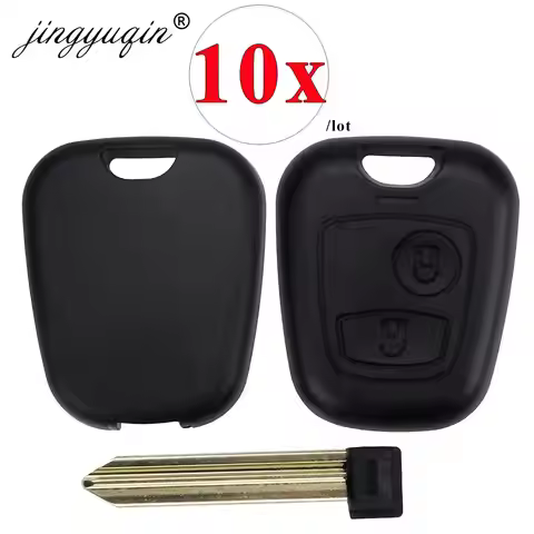 jingyuqin 10pcs/lot 2 Button Remote Fob Car Key Case for Citroen C1 C2 C3 Saxo Xsara Picasso Berling