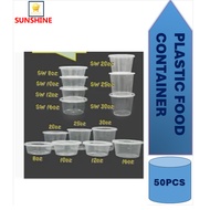 Round PP Food Container with Lid C10,C12,C16,C20,C25,C30