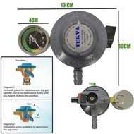 TEKVA 182-A Multifunctional L/P Gas Regulator with gauge/kepala dapur gas/煤气安全调节器