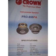 CROWN INSTRUMENTAL SPEAKER PRO-655PA