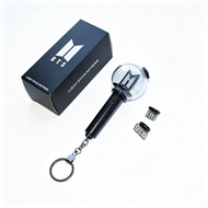 BTS ARMY Bomb Mini Lightstick Keychain Ver.4 LED Glow Stick Key Ring Pendant Kpop Merch Bag Charm Fa