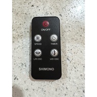 SHIMONO Spare Part - REMOTE CONTROL for SH9009 Air Circulator Fan .