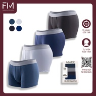 Combo 4 quần lót nam boxer nam chất liệu thun lạnh cao cấp (CÓ HỘP) - FORMEN SHOP- FMQS017