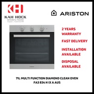 ARISTON FA3 834 H IX A AUS 71L MULTI FUNCTION DIAMOND CLEAN OVEN - 2 YEARS WARRANTY