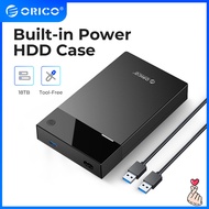 ORICO 3.5 Inch HDD Case Bulit-in Power 12V Portable SATA to USB 3.0 Hard Drive Enclosure Support 16T