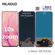 Ori AMOLED / TFT For Oppo Reno 10x Zoom LCD Display Touch Screen Digitizer Assembly For Reno 10x CPH1919 LCD Replacement