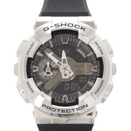 全新未使用卡西歐G-SHOCK GM-110-1AJF 樹脂不鏽鋼黑色石英錶，黑色錶盤 0749 [二手]CASIO