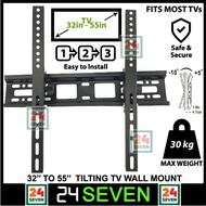 TV BRACKET UNIVERSAL TV Bracket 32"-55" Inch Adjustable Tilt TV Wall Mount TV Bracket (Tilt: -5° to 