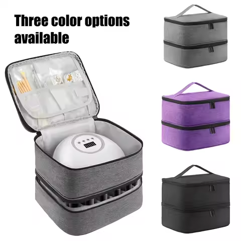 Nail Polish Storage Bag Essential Oil Bag Portable Cosmetic Nail Care Kit Nail Care Tool Storage Box