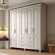 Wood LY Solid American Style Wardrobe 3-Door 4-Door Wardrobe 5-Door Large Wardrobe With Top Cabinet 