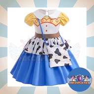 hiCosplaydy Kids Toy Story Cowgirl Jessie Dress Cosplay Costume