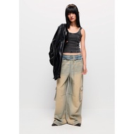 CPS Women's Rust-Washed Paperback Jeans DRAWSTRING CARGO PANTS Model C26SGWC099 (SS26 C2)