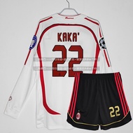 เสื้อฟุตบอล AC Milan ฤดูกาล 2006-2007 ชุดแข่งบ้านและเยือน ชุดย้อนยุค ชุดยูฟ่าแชมเปียนส์ลีก 22 ชุดแขน