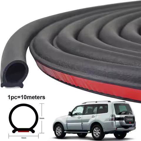Rubber Car Door Edge Trunk Sound Proof Noise Seal Strip For Mitsubishi Pajero Montero Shogun L040 V2