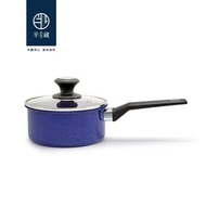 【HANZO半藏】藍藏淘金鐵奶鍋組16cm(含蓋)