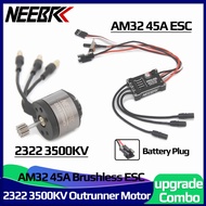 NEEBRC 2322 3500KV Outrunner Brushless Crawler Motor AM32 45A Brushless ESC For MN99s MN168 MN82 MN7