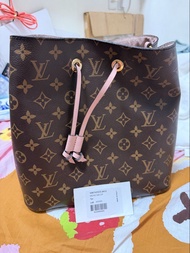LV pink monogram neo noe 水桶包 （有塵袋）