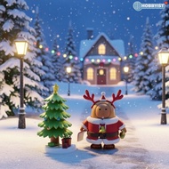 [Available] F.K.Figure | Magnetic 3D Printed Christmas Capybara Model - Chub & Bub