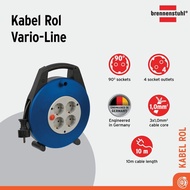 Ada Kabel Rol Terminal Listrik 4 Lubang Brennenstuhl Vario Line 4 Socket 10m / Colokan Listrik denga