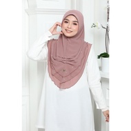 SARUNG AZIZA KAIN HEAVY CHIFFON IRONLESS 3LEAYER NEW COLLETION