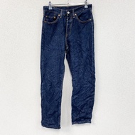 Levi's 501 牛仔褲，紐帶門襟，靛藍色，W26 碼，古著。