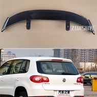 Use For 2010-2017 VW Tiguan Spoiler ABS Plastic Carbon Fiber Look Hatchback SUV Roof Rear Wing Body 