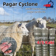 Pagar Cyclone 50meter 4/5Kaki Pagar Kambing Cyclone Fence