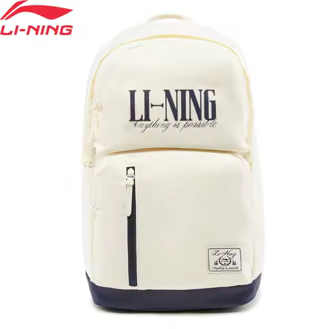 Li-Ning Unisex Sports Style Backpack LN WATER PROOF 100%Polyester 320*200*480mm 30.7L Fashionable Li