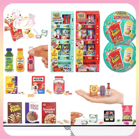 Original Miniverse Real Brands Series 2 Mini Collectibles Blind Box Real Brands Vending Machine Orna