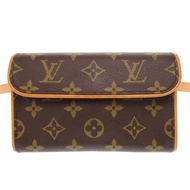 LOUIS VUITTONFlorentine Monogram Pochette M51855ブラウン腰包 LV 0736 [二手] 成色極佳
