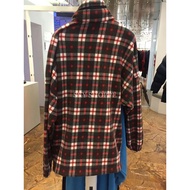 Balenciaga/Balenciaga Autumn Winter Plaid Red Plaid Padded Jacket Shirt Jacket Jacket