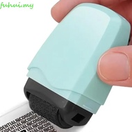 FUHUI Privacy Security Address Eraser, Solid Color Shielder Identity Protection Roller Stamp, Reusab