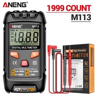 Aneng M113 1999จำนวนมินิมัลติมิเตอร์ดิจิตอลอัจฉริยะ ac/dc มิเตอร์วัดกระแสไฟโอห์ม NCV เครื่องมือวัดไฟฟ้า