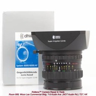 Super Angulon 40/3.5 HFT PQ lens for Rollei 6008 w/ original Hood (60472)
